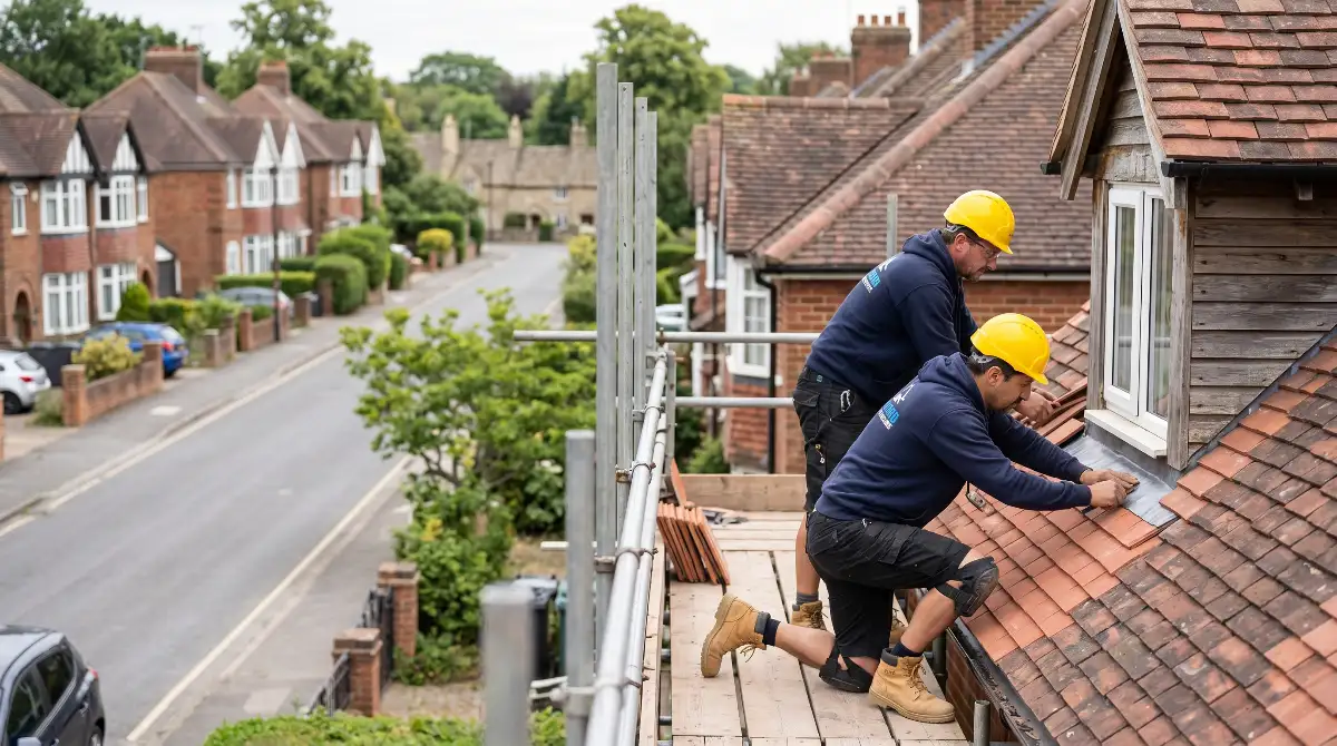 Rooftops across Headington in east Oxford