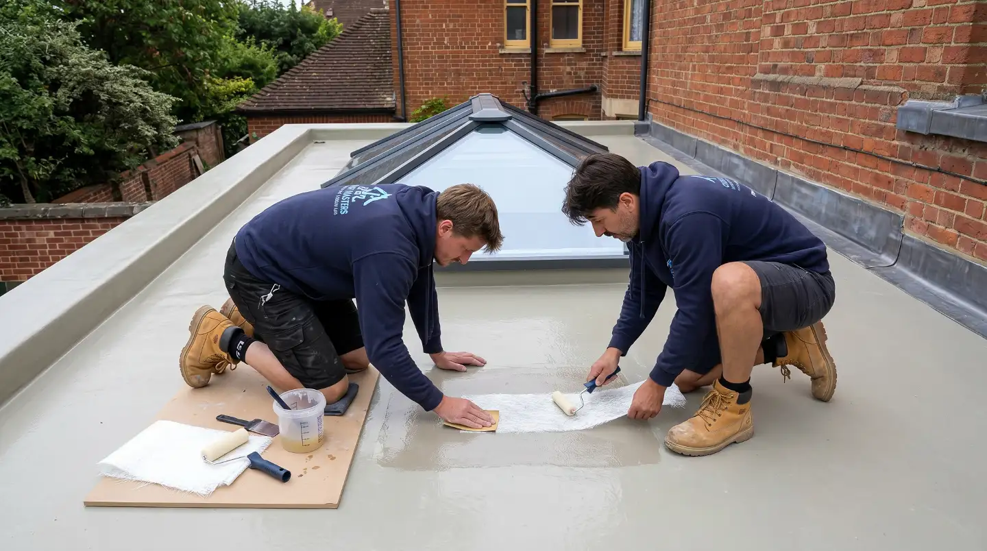 New EPDM flat roof installed on a garage in Oxford